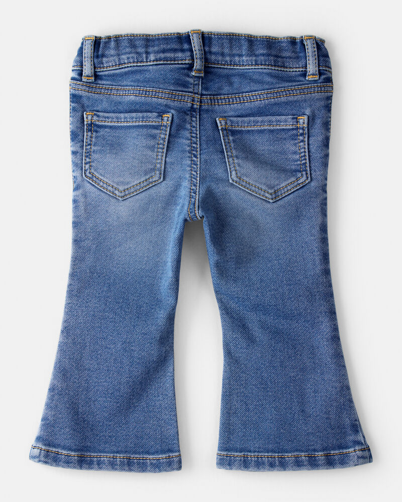 Baby Girl Denim Bootcut Jeans - Blue, image 2 of 5 slides