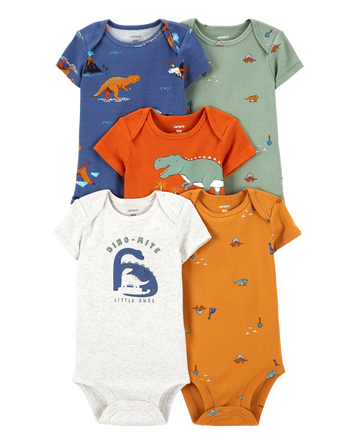 Baby 5-Pack Short-Sleeve Bodysuits, 