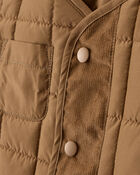 Toddler Boy Sleeveless Puffer Vest - Brown, image 2 of 4 slides