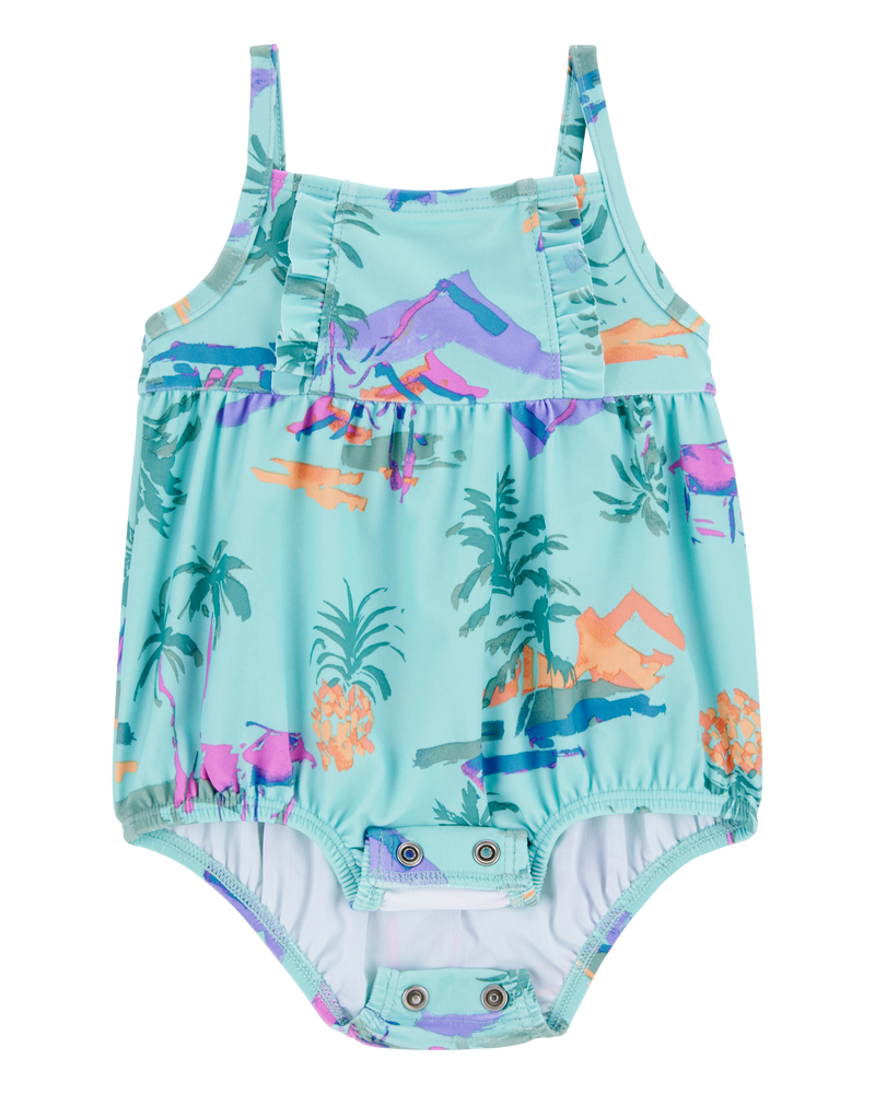 Baby 1-Piece Tropical-Print Swimsuit, image 2 of 5 slides