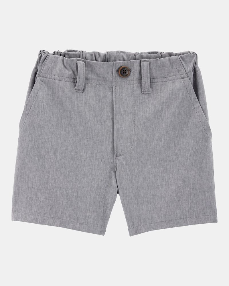 Toddler 3-Pack Active Pull-On Uniform Shorts - Grey, image 5 of 6 slides