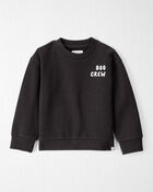 Toddler Organic Cotton Boo Crew Sweatshirt, image 1 of 4 slides
