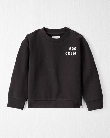 Toddler Organic Cotton Boo Crew Sweatshirt, 