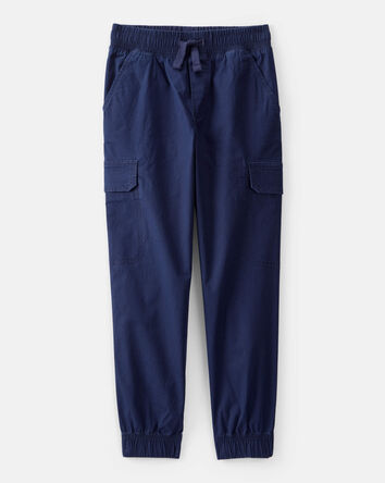 Boys Cotton Fashion Cargo Pants - Navy, 