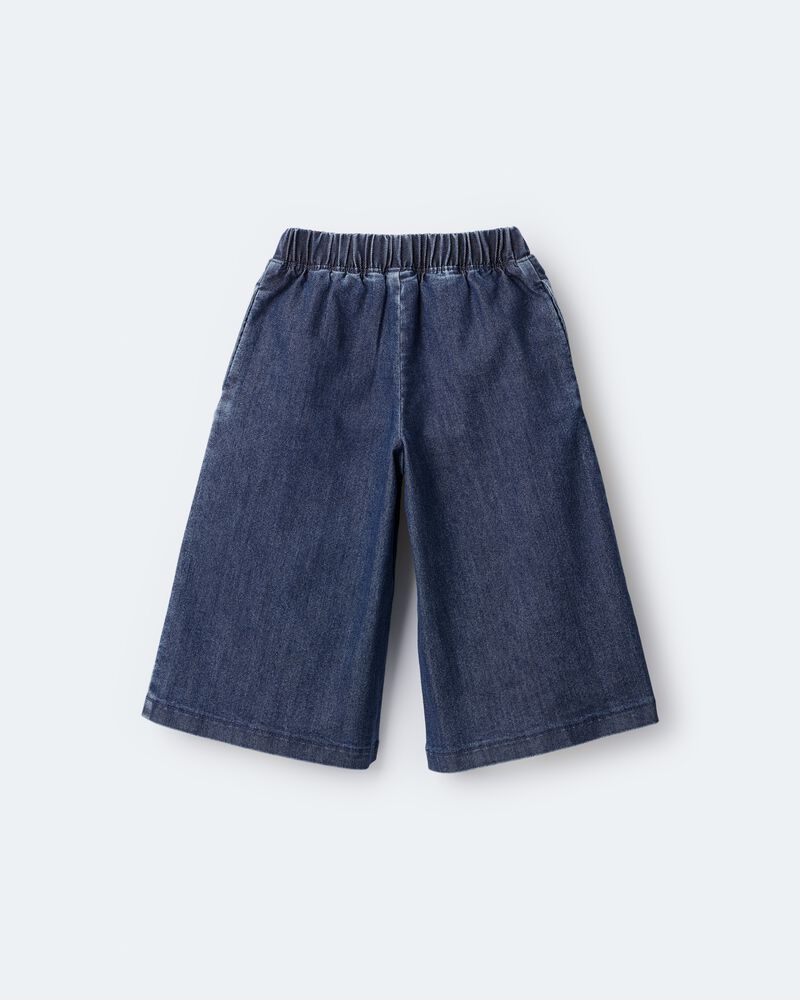 Toddler Girl Urban Wide Leg Denim Pant - Blue, image 7 of 8 slides
