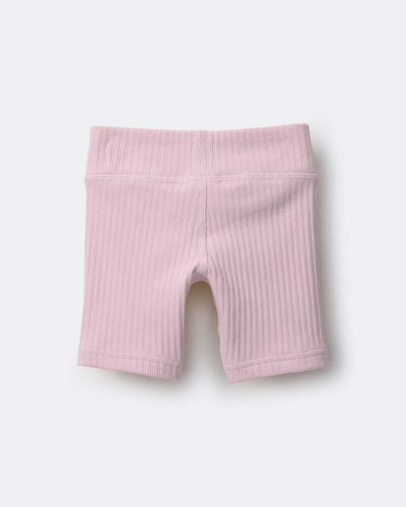 Toddler Girl Brooklyn Bike Shorts - Light Pink, image 5 of 6 slides