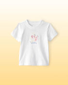 Baby Disney&copy; Winnie the Pooh Embroidered Graphic Tee - White, image 1 of 4 slides
