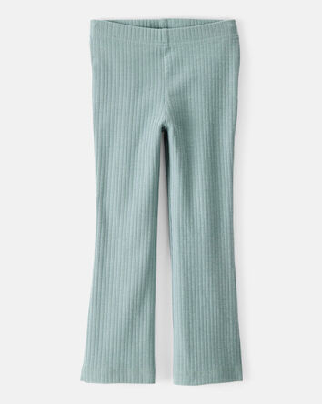 Toddler Girl Cotton Flare Leggings - Green, 