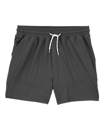 Boys Active Mesh Shorts  - Grey, 
