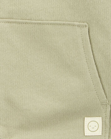 Baby Boy Zip-Up French Terry Hoodie - Green, 