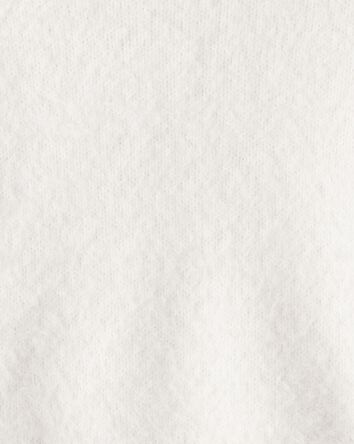Baby Girl Brushed Sweater - White, 