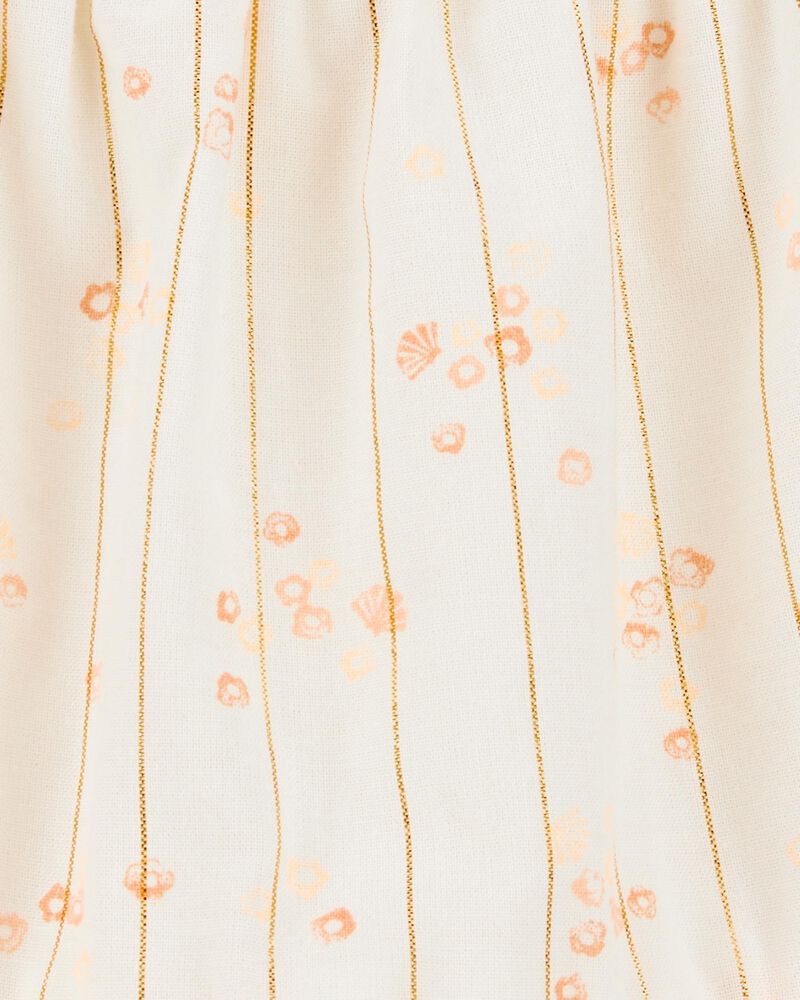 Baby Girl Floral Tiered Dress - Ivory, image 3 of 4 slides