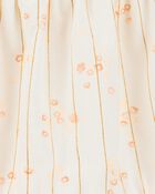 Baby Girl Floral Tiered Dress - Ivory, image 3 of 4 slides