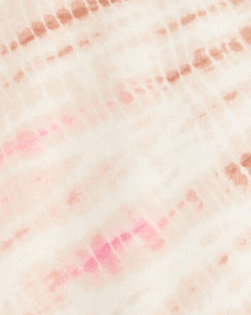 Kid Tie Dye Fleece Pullover - Pink/Ivory, 