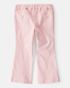Toddler Girl Cotton Flare Pants - Pink, image 2 of 7 slides