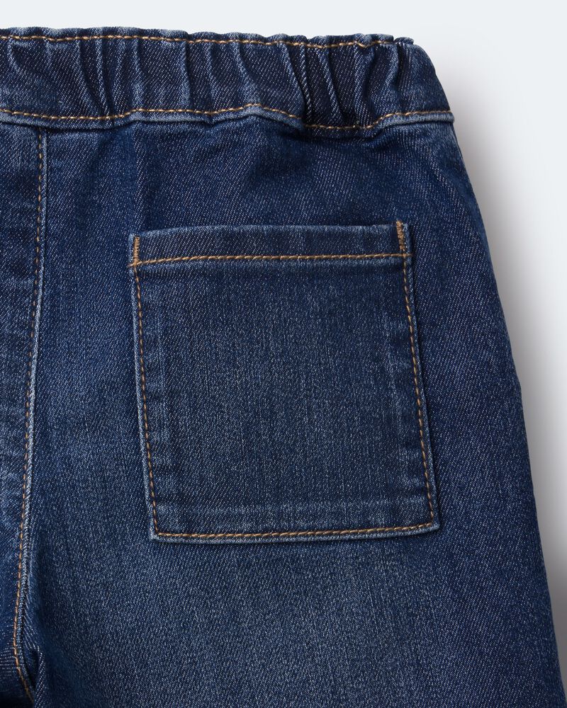Toddler Girl Wide-Leg Pants in Denim - Blue, image 7 of 7 slides