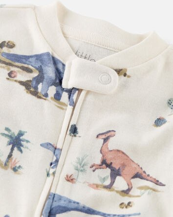 Baby Dinosaur Print Organic Cotton Sleep & Play Pajamas , 