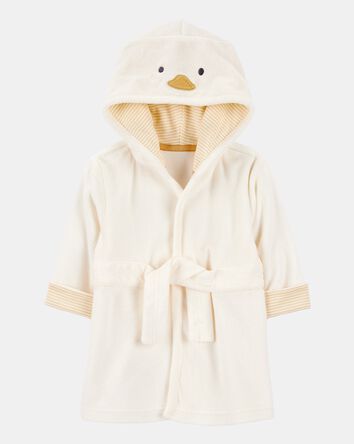 Baby Chick Hooded Terry Robe - Ivory, 