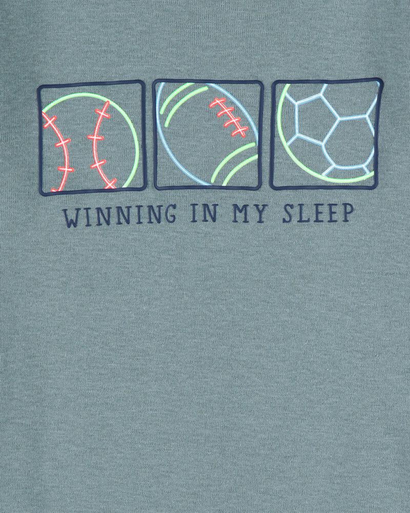 Toddler Boy 4-Piece Sports Cotton Pajamas, image 2 of 4 slides