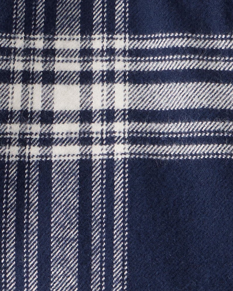 Baby Girl Organic Cotton Flannel Dress , image 5 of 6 slides