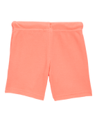 Toddler Waffle Knit Drawstring Shorts - Orange, image 4 of 7 slides