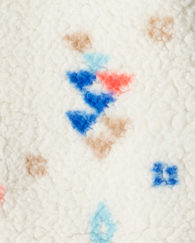 Baby Boy 3-Piece DayDream Fleece Aztec Sherpa Outfit Set - Cream, image 3 of 6 slides