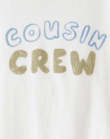 Toddler Boy Cousin Crew Short-Sleeve Graphic Tee -White, 
