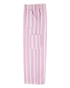 Kid 2-Piece Striped Peplum Top & Drawstring Pants Set - Pink/White, image 7 of 7 slides