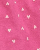 Baby Girl 2-Piece Heart Flutter-Sleeve Bodysuit Pant Set - Pink/Blue, image 4 of 5 slides