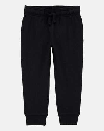 Baby Boy Pull-On Drawstring Joggers - Black, 