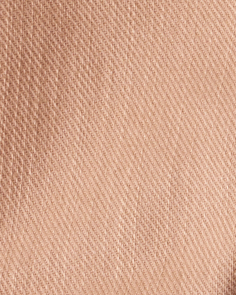 Baby Boy  Tapered 100% Cotton Twill Pants - Tan, image 3 of 4 slides