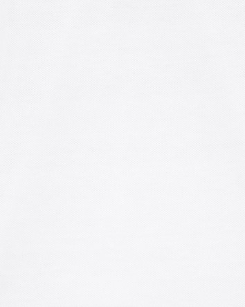 Toddler Boy Pique Long-Sleeve Uniform Polo Shirt - White, 