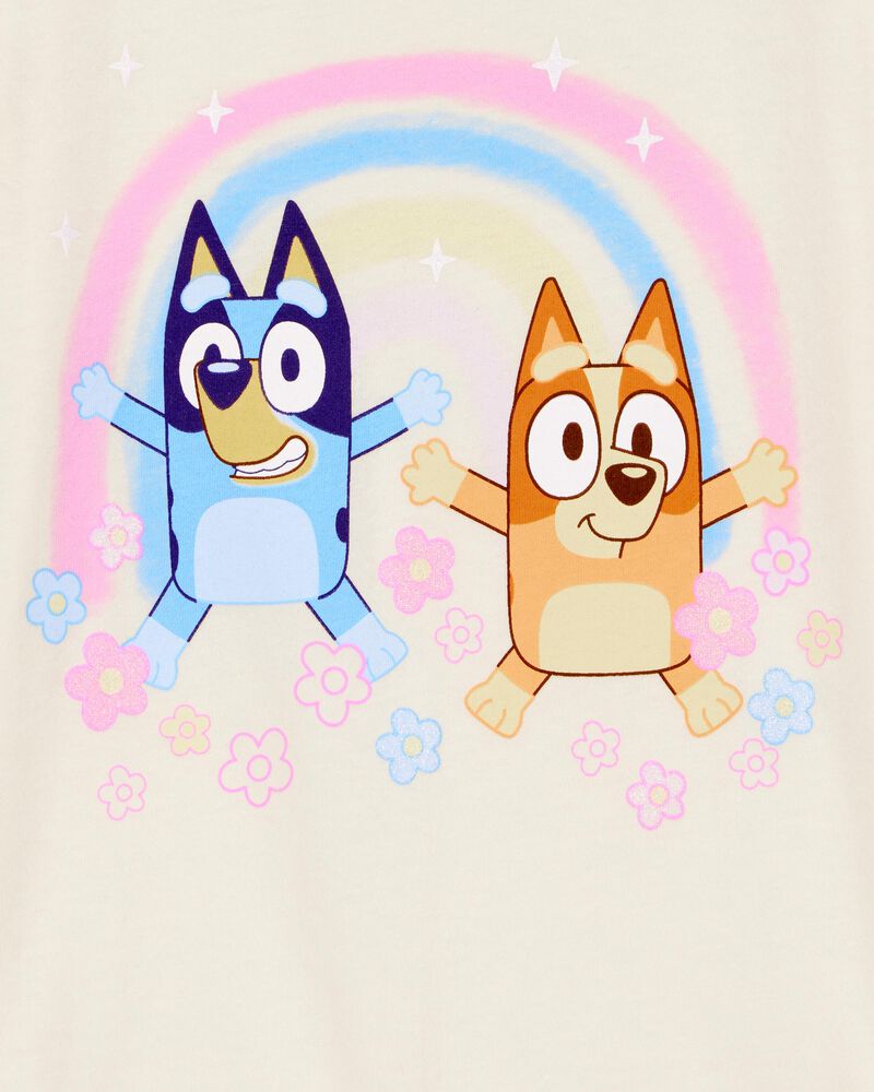 Toddler Girl Bluey&trade; Short-Sleeve Graphic Tee - Cream, image 2 of 2 slides
