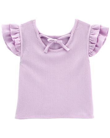 Kid Boxy Fit Ruffle Top, 