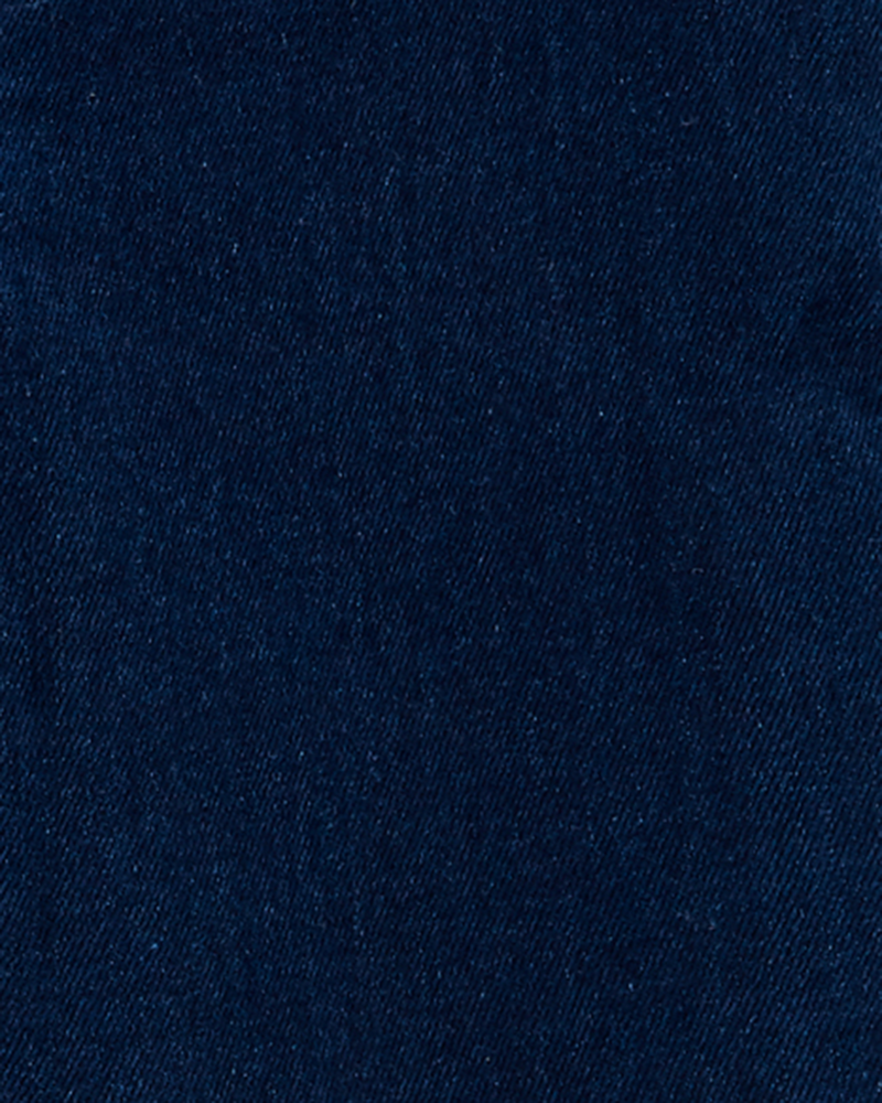 Baby Dark Wash Elastic-Waist Jeggings, image 3 of 4 slides