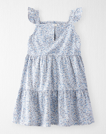 Toddler Organic Cotton Dress in Meadow Bloom Print, 