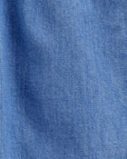 Toddler 2-Piece Flamingo Ribbed Tank Top & Chambray Shorts Set - Pink/Blue
, image 7 of 9 slides