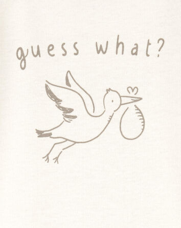 Baby Stork Announcement Bodysuit, 