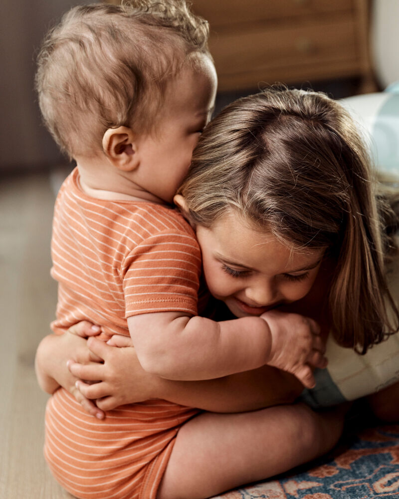 Baby Boy 5-Pack Dinosaur Short-Sleeve Cotton Bodysuits, image 7 of 8 slides