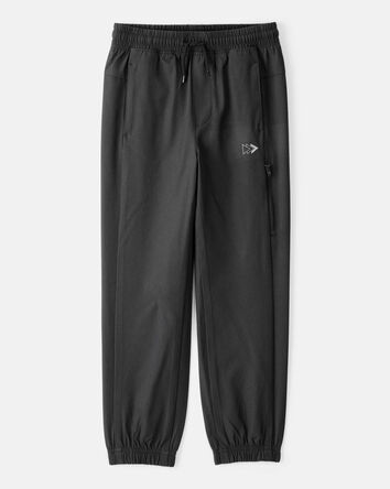 Boys Active Woven Jogger - Black, 