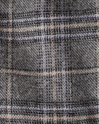 Baby Boy Plaid Long-Sleeve Zip-Up Fashion Jacket - Grey, image 2 of 3 slides