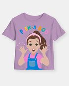 Toddler Girl Ms. Rachel&trade; 'Peek-a-Boo' Short-Sleeve Graphic Tee - Purple, image 1 of 2 slides