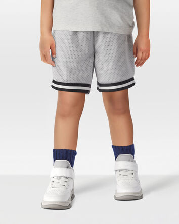 Toddler Fan-Favorite Basketball Mesh Short - Grey, 