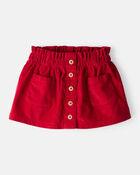 Baby Girl Corduroy Skirt - Red, image 1 of 4 slides