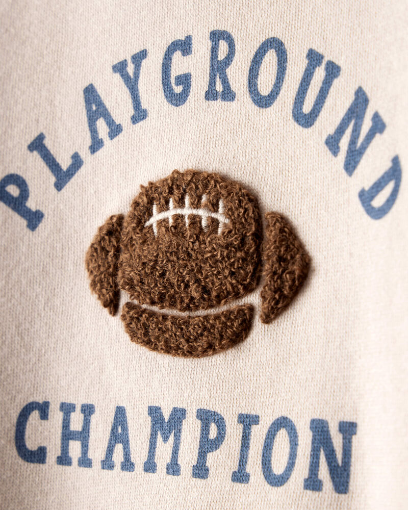 Baby Boy DayDream Fleece Football Long-Sleeve Tee & Pant Set, image 2 of 7 slides