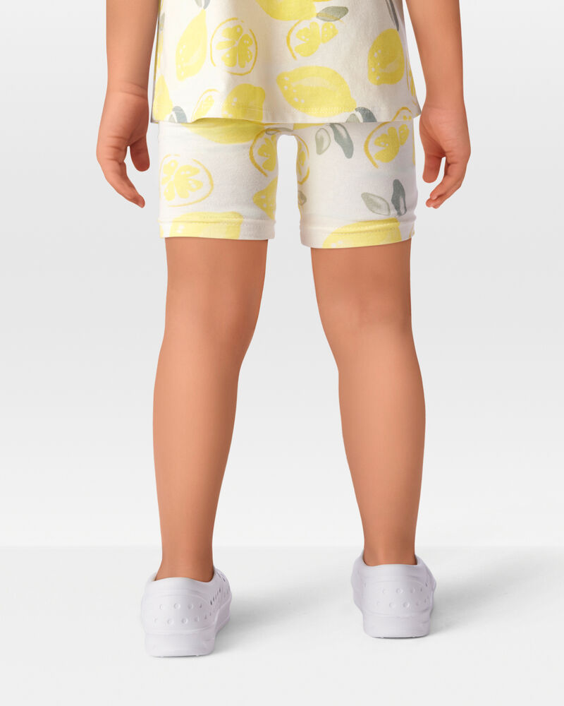 Toddler 2-Piece Lemon Tank & Bike Shorts Set - Yellow/White
, image 8 of 8 slides