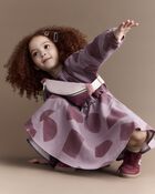 Toddler Girl Avenue Twirl&trade; Dress with Shapes - Mauve, image 5 of 6 slides
