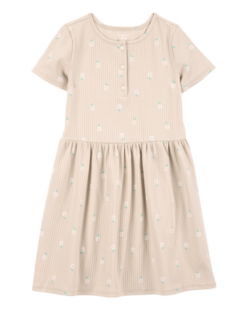Kid Floral Short-Sleeve Dress - Floral, 
