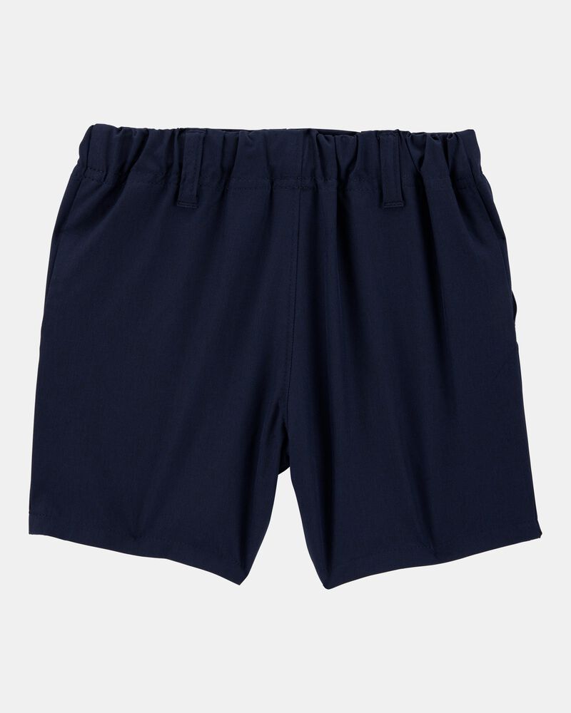 Toddler 2-Pack Active Pull-On Uniform Shorts - Navy, image 8 of 8 slides