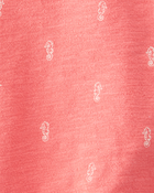 Baby  Romper Made with Organic Cotton in Seahorse Print, image 3 of 4 slides